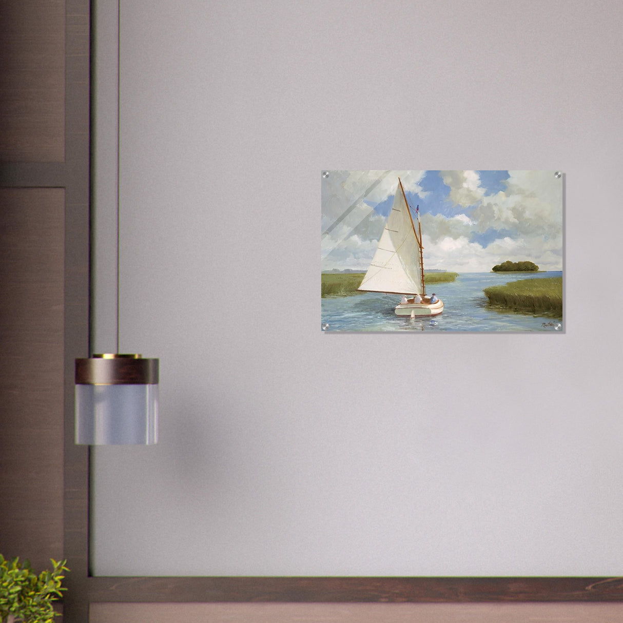 da vinci nature wall art boat