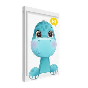Baby Dinosaur Kids Room Canvas Wall Art – Immersive Nursery Decor with Enhanced Texture - 30x45 cm / 12x18″ - Design Option 1 - 