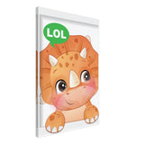 Baby Dinosaur Kids Room Canvas Wall Art – Immersive Nursery Decor with Enhanced Texture - 50x75 cm / 20x30″ - Design Option 3 - 