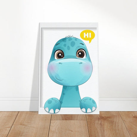 Baby Dinosaur Kids Room Canvas Wall Art – Immersive Nursery Decor with Enhanced Texture - 50x75 cm / 20x30″ - Design Option 2 - 