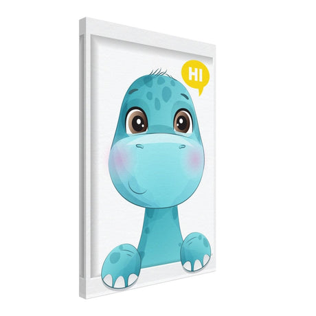Baby Dinosaur Kids Room Canvas Wall Art – Immersive Nursery Decor with Enhanced Texture - 40x60 cm / 16x24″ - Design Option 1 - 