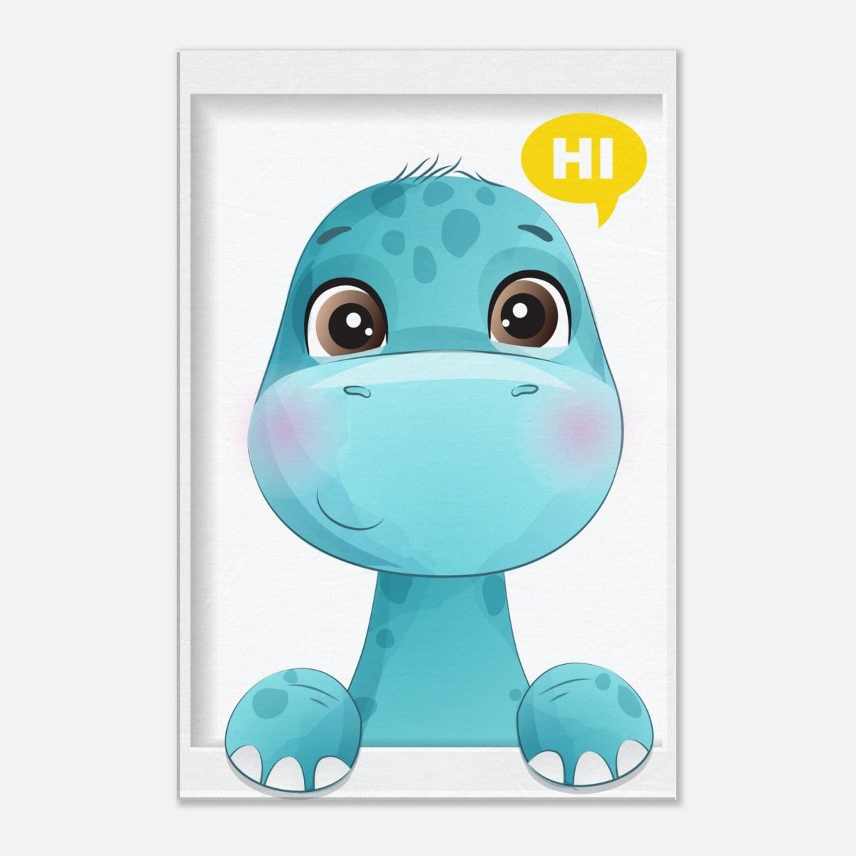 Baby Dinosaur Kids Room Canvas Wall Art – Immersive Nursery Decor with Enhanced Texture - 50x75 cm / 20x30″ - Design Option 2 - 