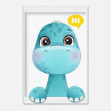Baby Dinosaur Kids Room Canvas Wall Art – Immersive Nursery Decor with Enhanced Texture - 50x75 cm / 20x30″ - Design Option 2 - 