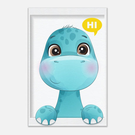 Baby Dinosaur Kids Room Canvas Wall Art – Immersive Nursery Decor with Enhanced Texture - 50x75 cm / 20x30″ - Design Option 2 - 