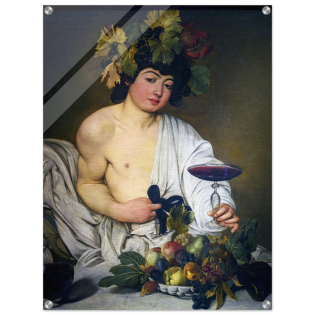 Bacchus (c. 1596) by Michelangelo Merisi da Caravaggio | Wall art Print | Vintage Collection - Acrylic Print - 60x80 cm / 24x32″ - 