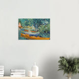 Bank of the Oise at Auvers by Vincent van Gogh 1890 - Wood Prints - 40x60 cm / 16x24″ - 20 mm