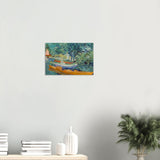 Bank of the Oise at Auvers by Vincent van Gogh 1890 - Wood Prints - 30x45 cm / 12x18″ - 20 mm