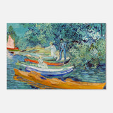 Bank of the Oise at Auvers by Vincent van Gogh 1890 - Aluminum Print - 30x45 cm / 12x18″ - 