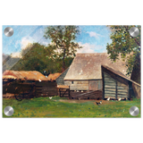 Barnyard Scene – Winslow Homer Rustic Americana Wall Art Print - Acrylic Print - 20x30 cm / 8x12″ - 