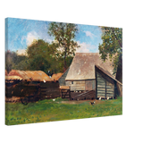 Barnyard Scene – Winslow Homer Rustic Americana Wall Art Print - Canvas - 50x75 cm / 20x30″ - 