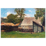 Barnyard Scene – Winslow Homer Rustic Americana Wall Art Print - Fine Art Poster - 60x90 cm / 24x36″ - 