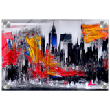 Urban Inferno â€“ Abstract Cityscape Wall Art PrintFine Art Poster30x45 cm / 12x18â€³