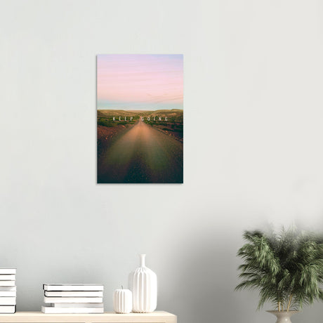 da vinci motivational wall art keep going