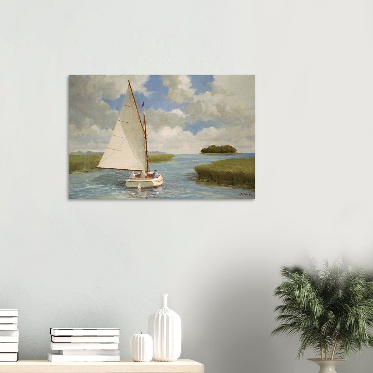 da vinci nature wall art boat