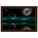 celestial reflections a portal beyond the stars wall art print30x45 cm / 12x18″Brushed Aluminum Print