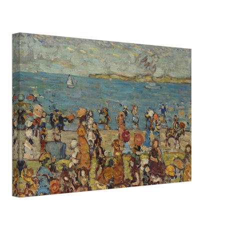 Beach Scene 1910 - 1913 by Maurice Prendergast | Vintage wall art print - Canvas - 30x45 cm / 12x18″ - 