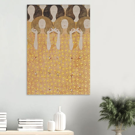 Beethoven's Frieze by Gustav Klimt - Wood Prints - 70x100 cm / 28x40″ - 10 mm
