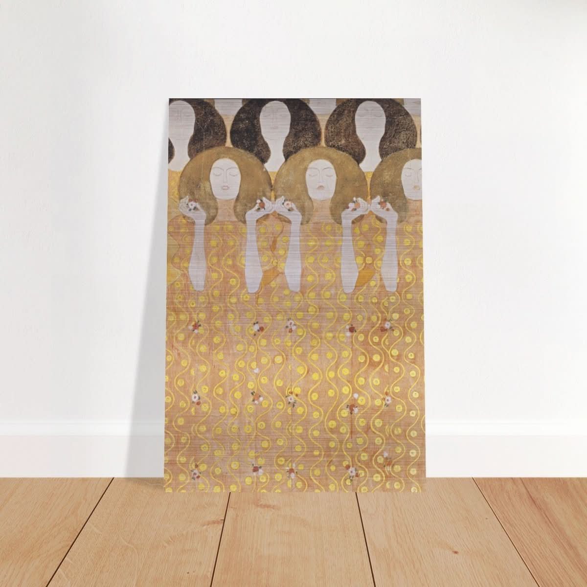 Beethoven's Frieze by Gustav Klimt - Brushed Aluminum Print - 50x75 cm / 20x30″ - 