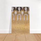 Beethoven's Frieze by Gustav Klimt - Brushed Aluminum Print - 50x75 cm / 20x30″ - 