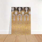 Beethoven's Frieze by Gustav Klimt - Brushed Aluminum Print - 70x100 cm / 28x40″ - 