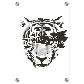 Believe in Your Power | Motivational Wall Art Print - 30x45 cm / 12x18″ - Acrylic Print - 