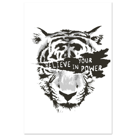 Believe in Your Power | Motivational Wall Art Print - 30x45 cm / 12x18″ - Aluminum Print - 