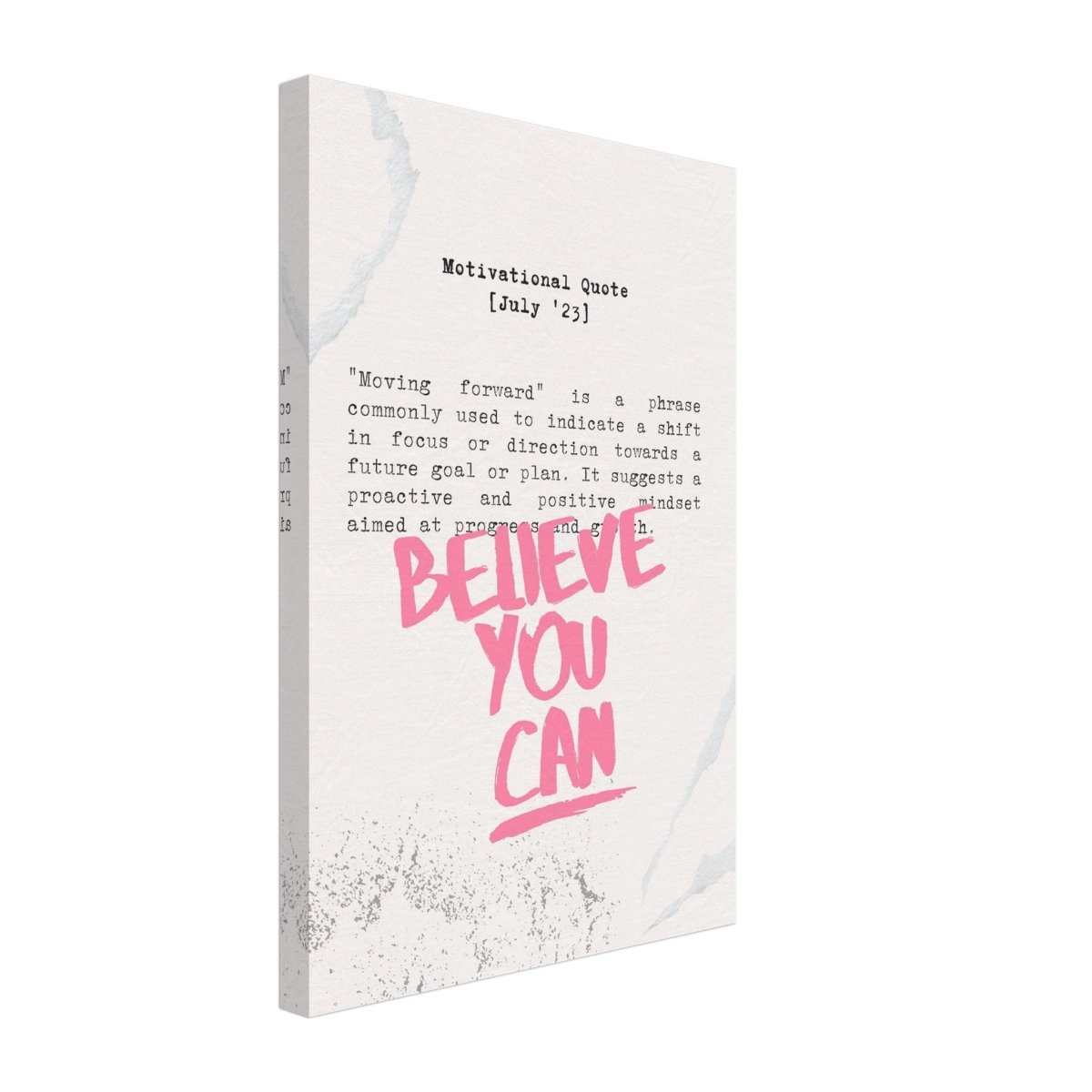 Believe You Can , Motivational Quote | Wall art print - 30x45 cm / 12x18″ - Canvas - 