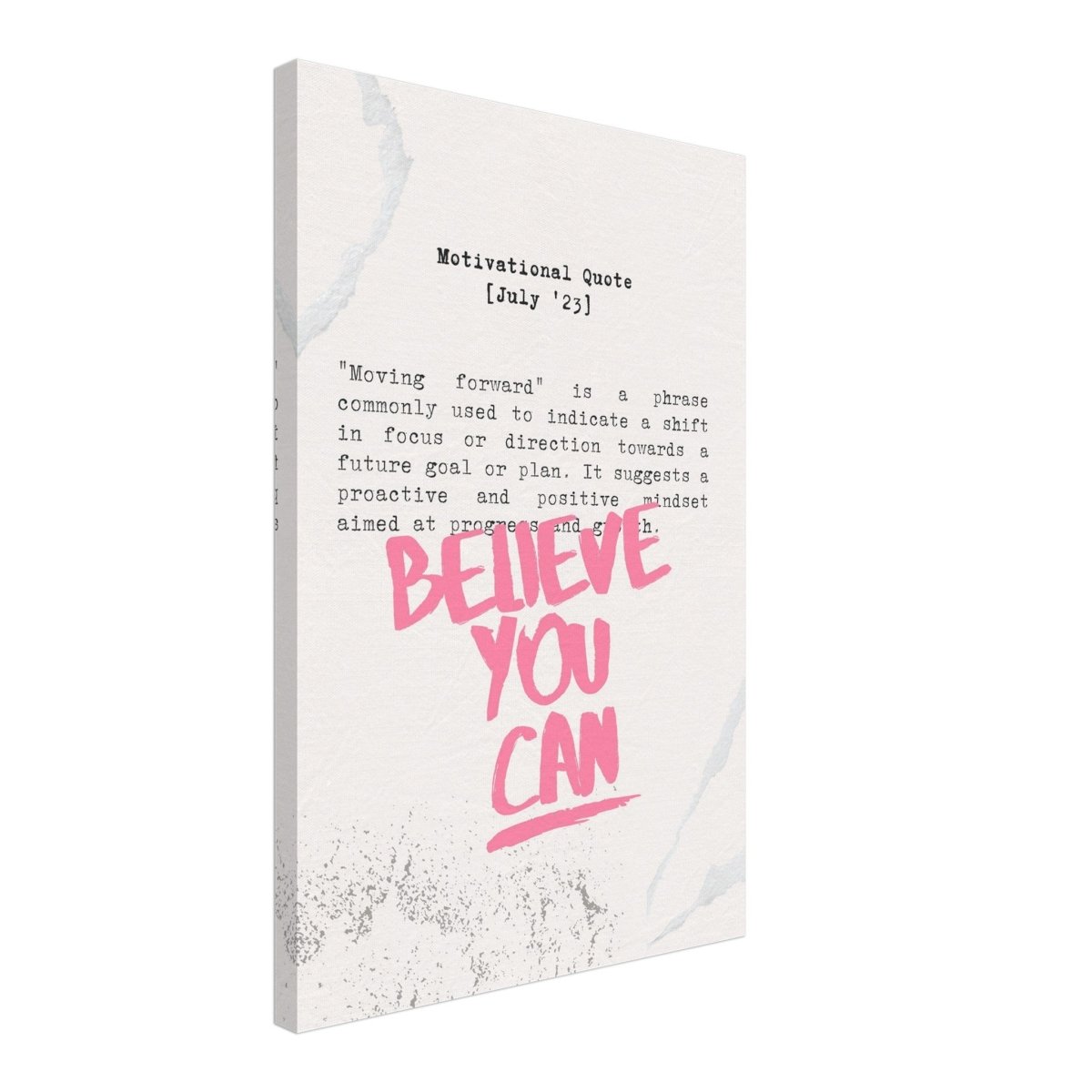 Believe You Can , Motivational Quote | Wall art print - 40x60 cm / 16x24″ - Canvas - 