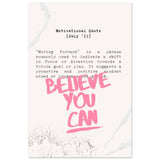 Believe You Can , Motivational Quote | Wall art print - 60x90 cm / 24x36″ - Aluminum Print - 