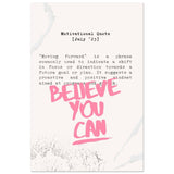 Believe You Can , Motivational Quote | Wall art print - 40x60 cm / 16x24″ - Aluminum Print - 