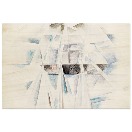 Bermuda No. 2, The Schooner (1917) by Charles Demuth | Vintage Cubism wall art print - Wood Prints - 50x75 cm / 20x30″ - 