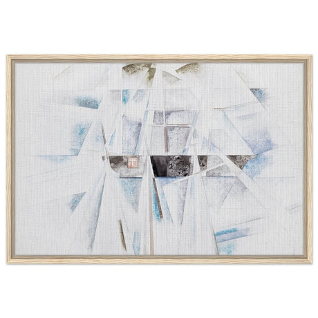 Bermuda No. 2, The Schooner (1917) by Charles Demuth | Vintage Cubism wall art print - Framed Canvas - 60x90 cm / 24x36″ - Wood frame