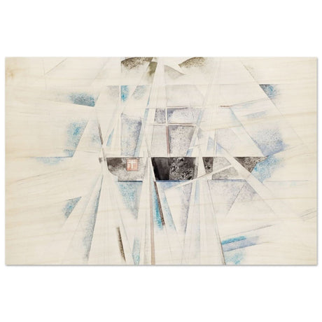 Bermuda No. 2, The Schooner (1917) by Charles Demuth | Vintage Cubism wall art print - Wood Prints - 60x90 cm / 24x36″ - 