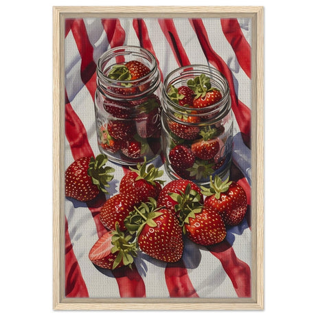 Berry Bliss | Contemporary Realism | wall art print - Framed Canvas - 40x60 cm / 16x24″ - Wood frame