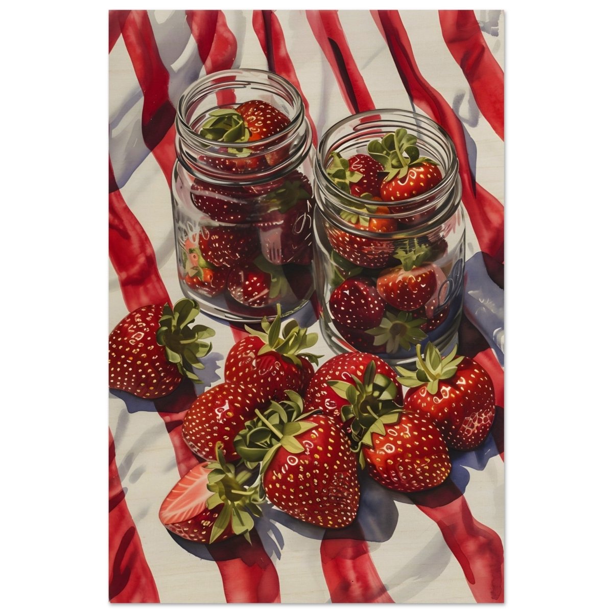 Berry Bliss | Contemporary Realism | wall art print - Wood Prints - 40x60 cm / 16x24″ - 