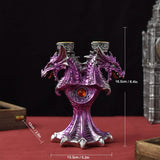 Dragon Candlestick Statue – Gothic Resin Sculpture Ornament for Home & Fantasy Décor