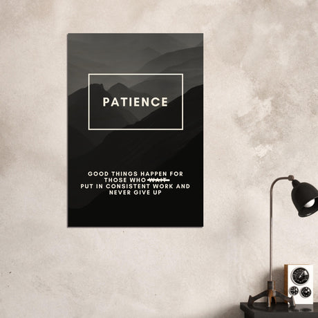  motivational wall art patience