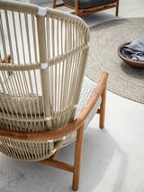 Billy Modern Peacock Chair - Grey - Single - 