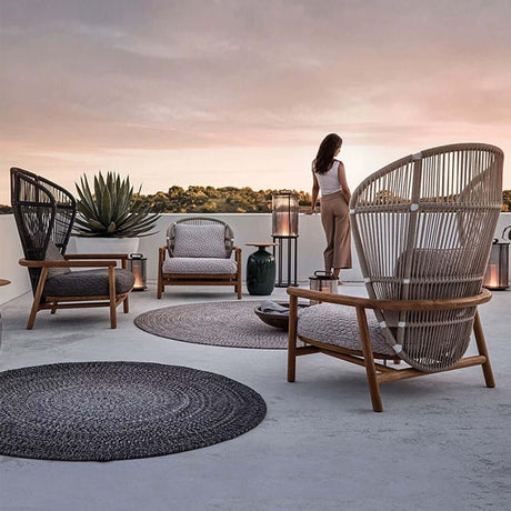 Billy Modern Peacock Chair - Grey - Single - 