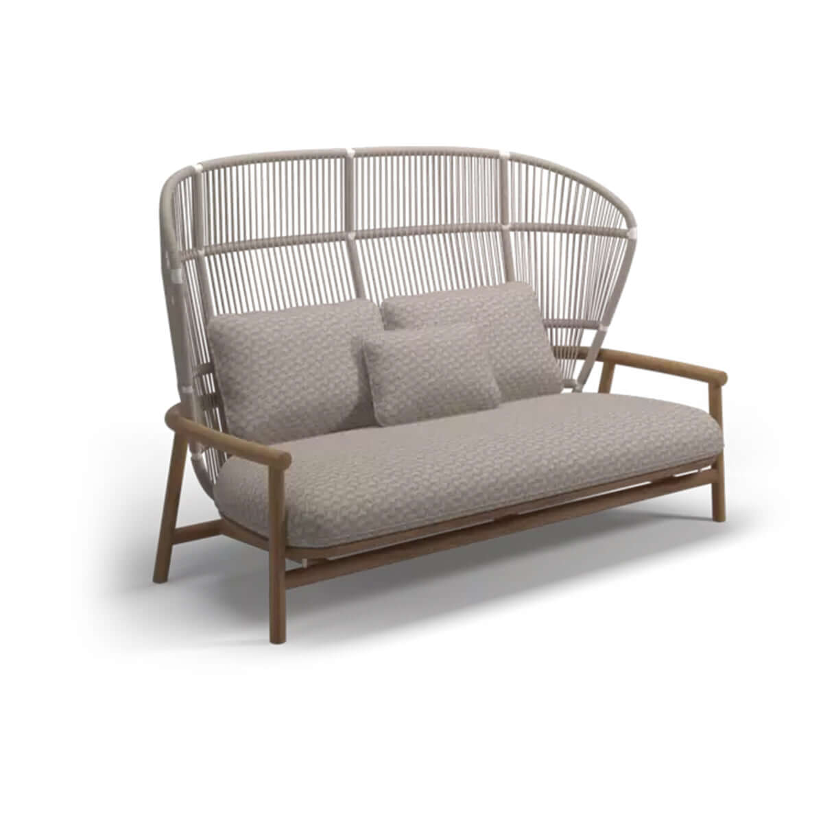 Billy Modern Peacock Chair - Grey - Two - Seater - 