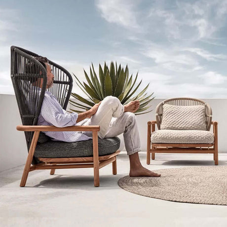Billy Modern Peacock Chair - Charcoal - Single - 