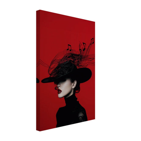 Black Melody | Da Vinci Modern Wall art Print | Eclectic Expressions - Canvas - 30x45 cm / 12x18″ - 