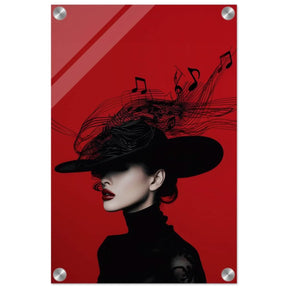 Black Melody | Da Vinci Modern Wall art Print | Eclectic Expressions - Acrylic Print - 30x45 cm / 12x18″ - 