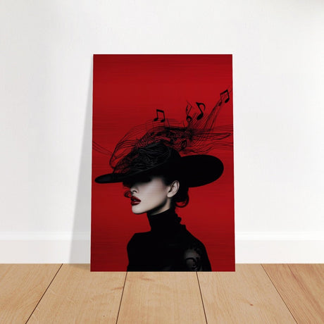 Black Melody | Da Vinci Modern Wall art Print | Eclectic Expressions - Brushed Aluminum Print - 50x75 cm / 20x30″ - 