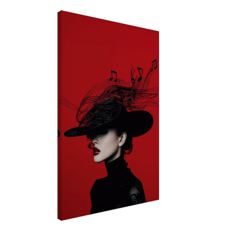 Black Melody | Da Vinci Modern Wall art Print | Eclectic Expressions - Canvas - 50x75 cm / 20x30″ - 