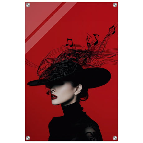 Black Melody | Da Vinci Modern Wall art Print | Eclectic Expressions - Acrylic Print - 50x75 cm / 20x30″ - 