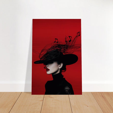 Black Melody | Da Vinci Modern Wall art Print | Eclectic Expressions - Brushed Aluminum Print - 40x60 cm / 16x24″ - 