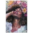"Bloom in Serenity" – Floral Portrait Watercolor Art | Wall art Print - Acrylic Print - 20x30 cm / 8x12″ - 