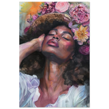 "Bloom in Serenity" – Floral Portrait Watercolor Art | Wall art Print - Fine Art Poster - 30x45 cm / 12x18″ - 