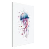 "Bloom in the Deep" – Abstract Jellyfish Wall Art Print - Canvas - 60x90 cm / 24x36″ - 